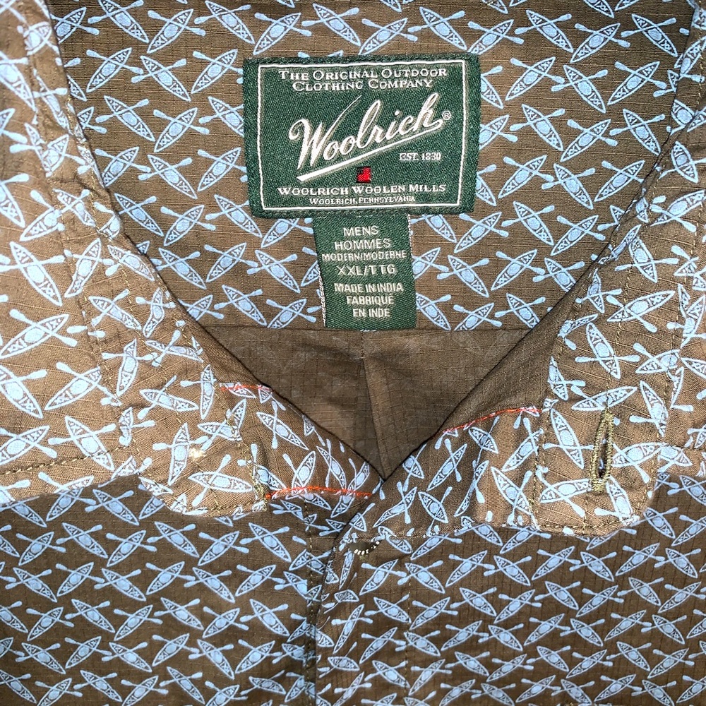 Xxl vintage woolrich halfbutton camp shirt